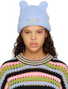 GCDS Blue Teddy Ear Beanie