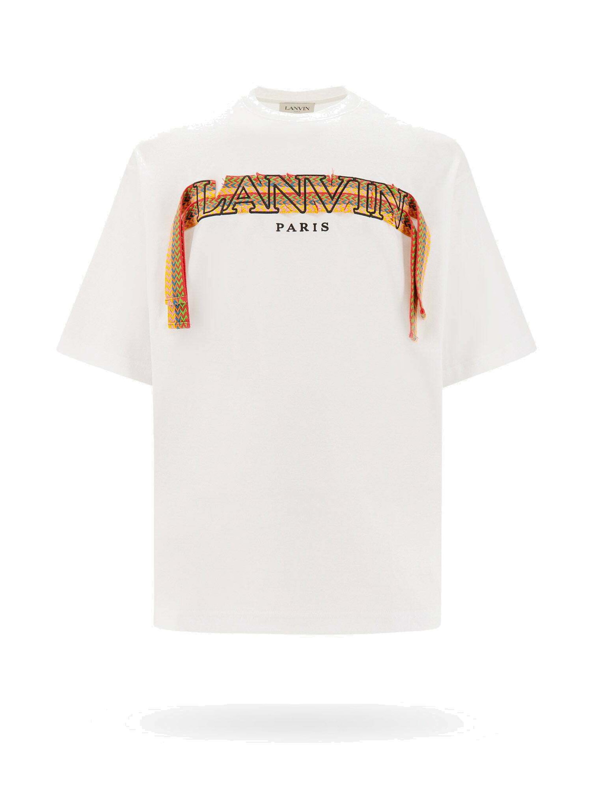 Lanvin Tshirt Blue Logo White main image 1