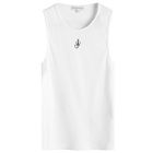 JW Anderson Women's Anchor Embroidery Vest in White