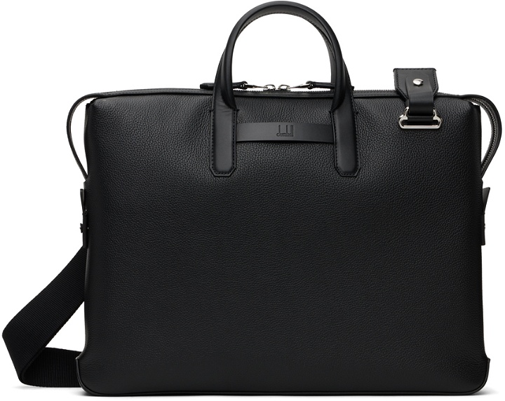 Photo: Dunhill Black 1893 Harness Single Document Briefcase