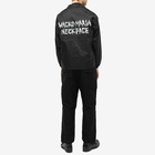 Wacko Maria Men's Neck Face Anniversary Coach Jacket in Black