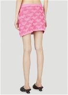 Marco Rambaldi - Heart Knit Mini Skirt in Pink