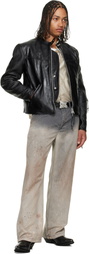 OUR LEGACY Black Yurei Leather Jacket