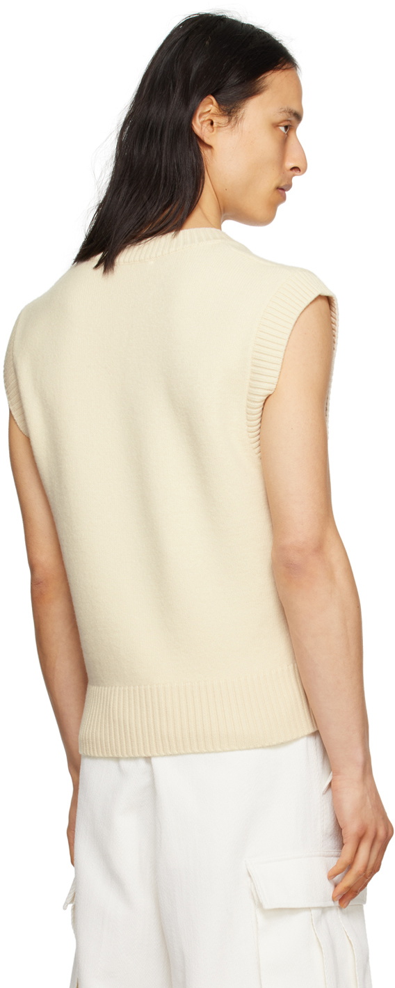 AMI Paris Off-White Ami De Cœur Vest AMI