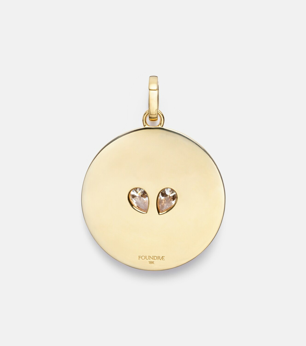 FoundRae True Love Forever A Pair 18kt gold pendant with diamonds