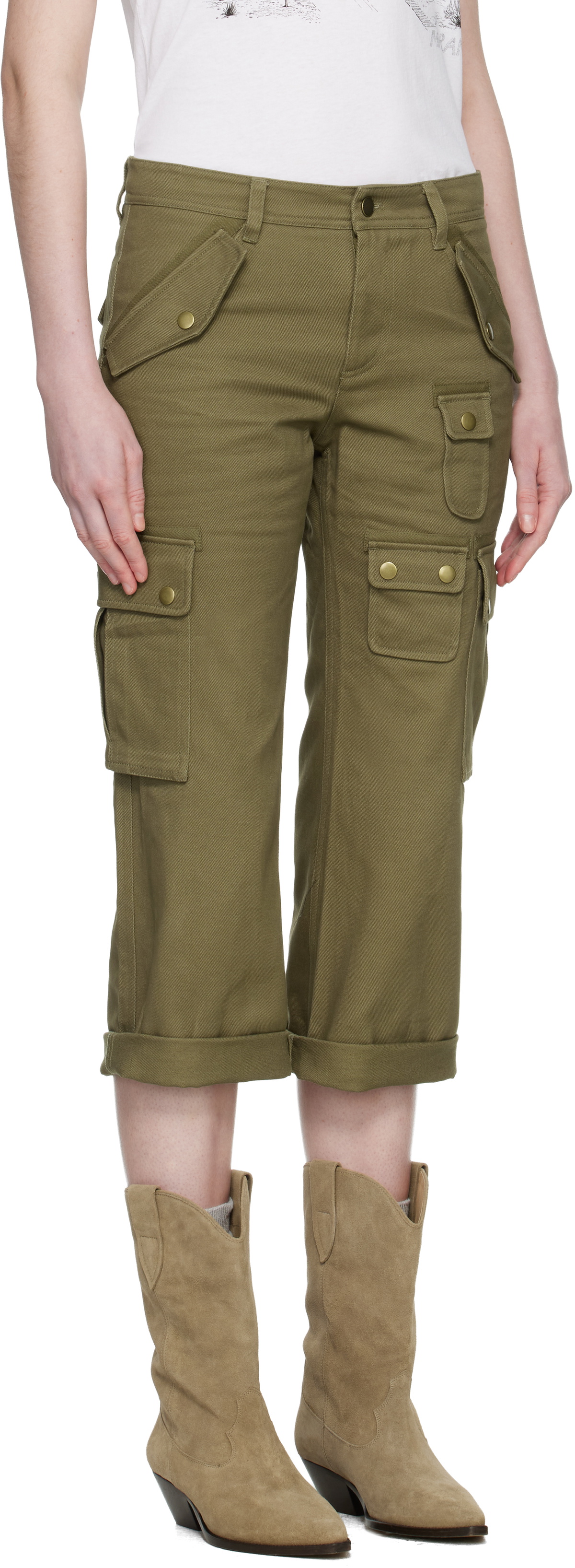 Isabel Marant Khaki Josine Cargo Pants