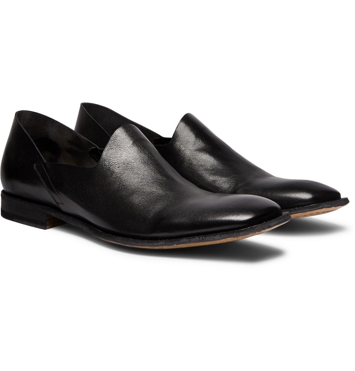 Photo: Officine Creative - Mondrian Collapsible-Heel Leather Loafers - Black
