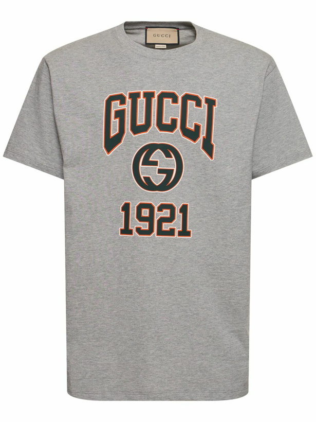 Photo: GUCCI - Gg Cotton Jersey T-shirt