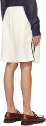 COMMAS White Hand Crochet Trim Shorts