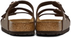 Birkenstock Brown Birkibuc Soft Footbed Florida Sandals