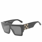 Off-White Sunglasses Women's Off-White Marion Sunglasses in Black/Grey 
