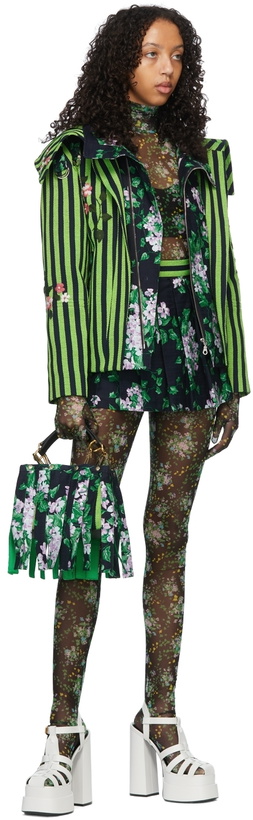 Photo: SHUTING QIU Green Floral Shoulder Bag