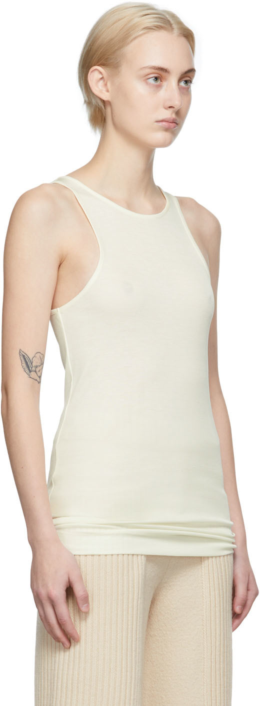 by Malene Birger Off-White Amieeh Racer Tank Top