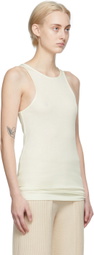 by Malene Birger Off-White Amieeh Racer Tank Top