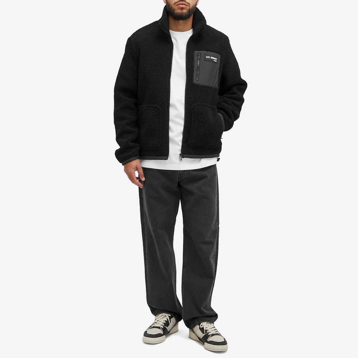 Axel Arigato Men's Billie Fleece Jacket in Black