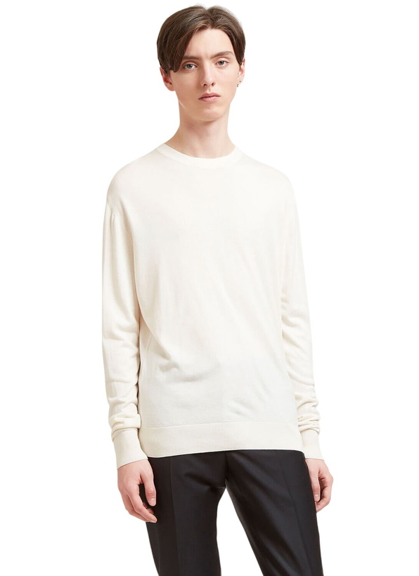 Photo: Aiezen Silk and Cashmere-Blend Crewneck Sweater