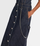 Sportmax Farfalla denim midi dress