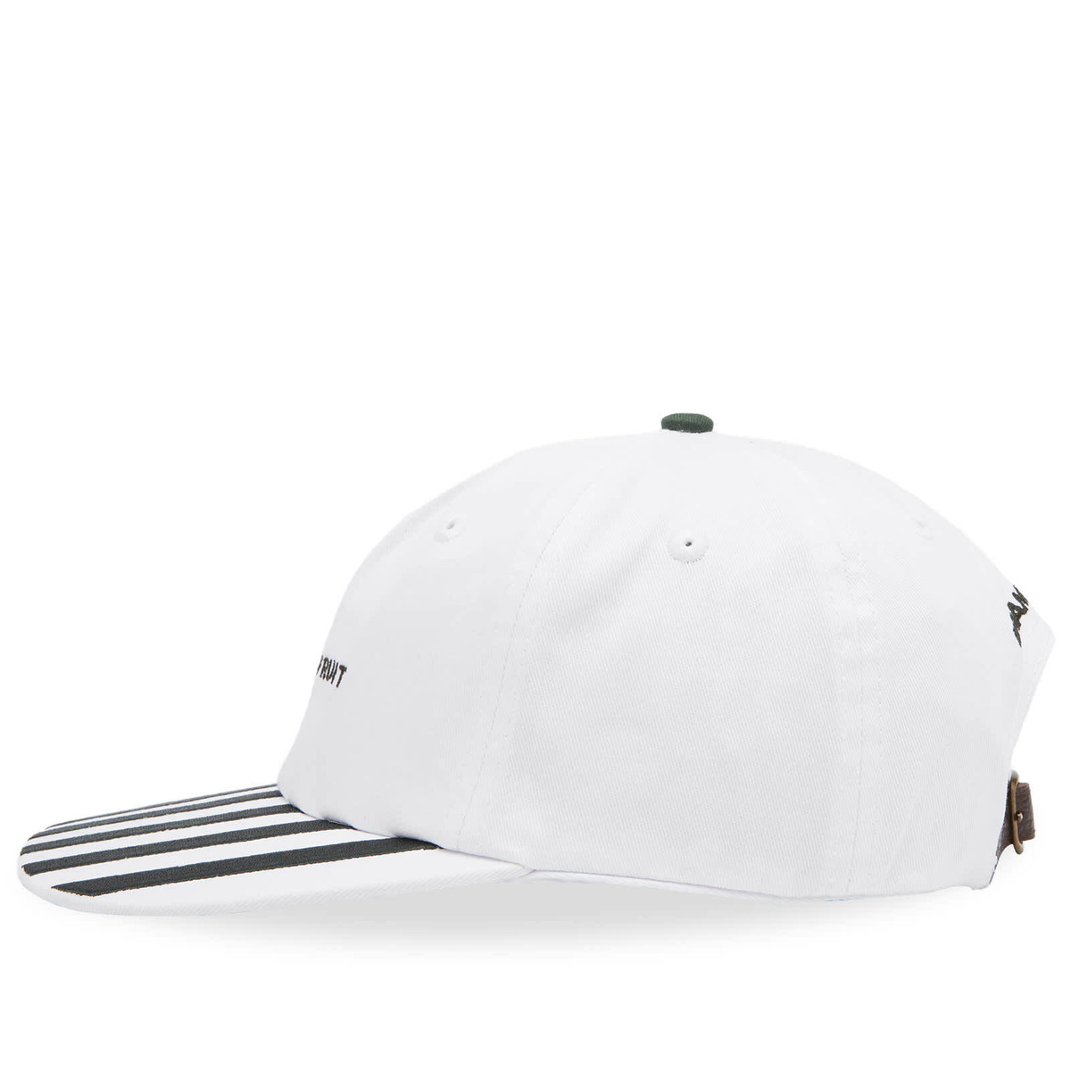Bram's Fruit Men's Canopy Cap in White/Green Striped 