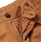 Boglioli - Tapered Stretch-Cotton Ottoman Trousers - Men - Tan