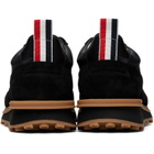 Thom Browne Black Tech Nylon Alumni Sneakers