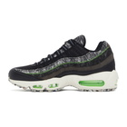 Nike Black and Green Air Max 95 Sneakers