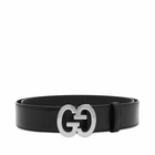 Gucci Men's Double G Belt in Black