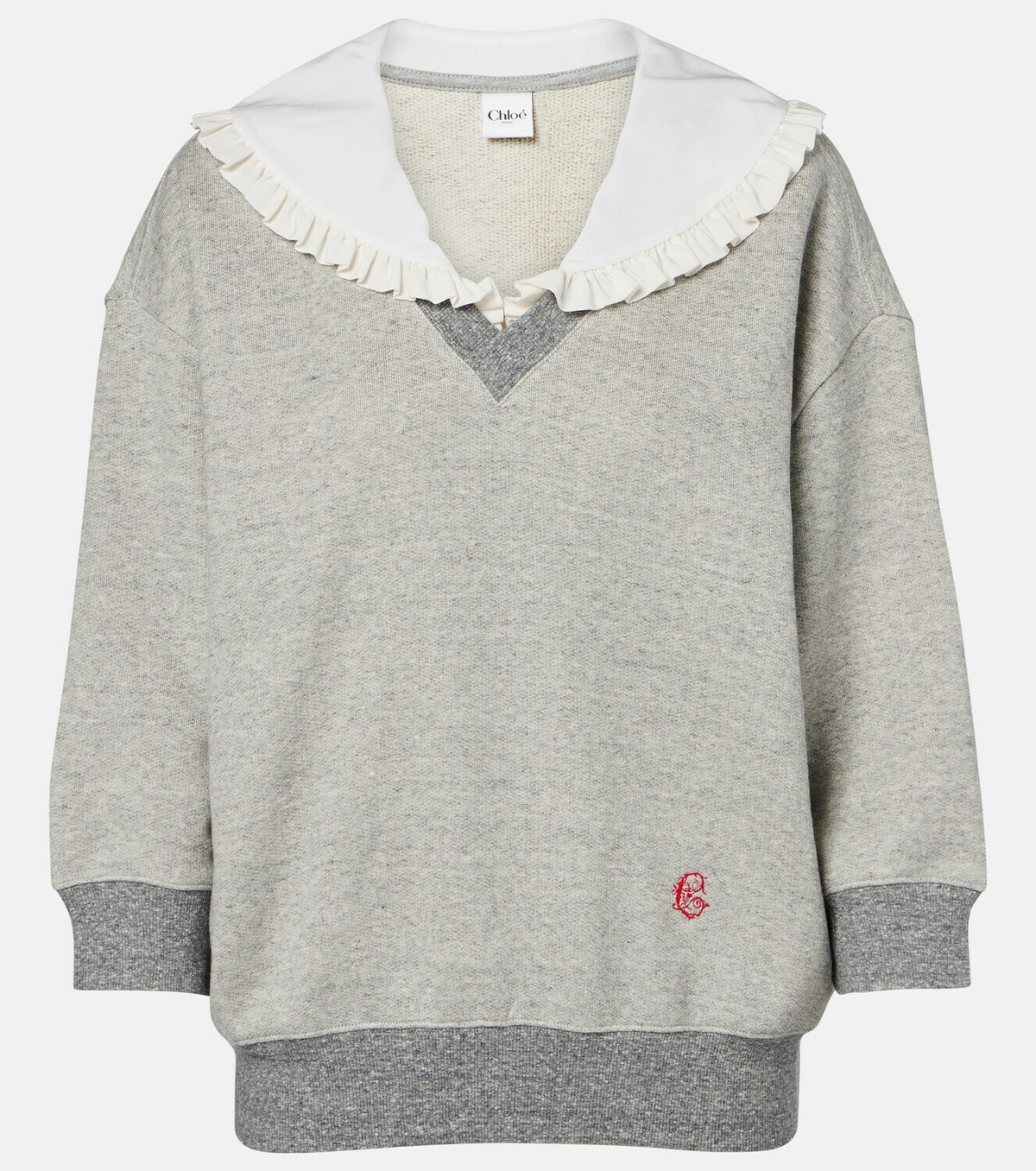 Chloé Cotton-blend French Terry sweatshirt