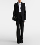 Sportmax Belted crêpe straight pants