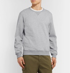 Brunello Cucinelli - Mélange Loopback Cotton-Jersey Sweatshirt - Gray