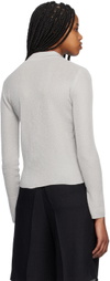 Youth Gray Asymmetric Cardigan