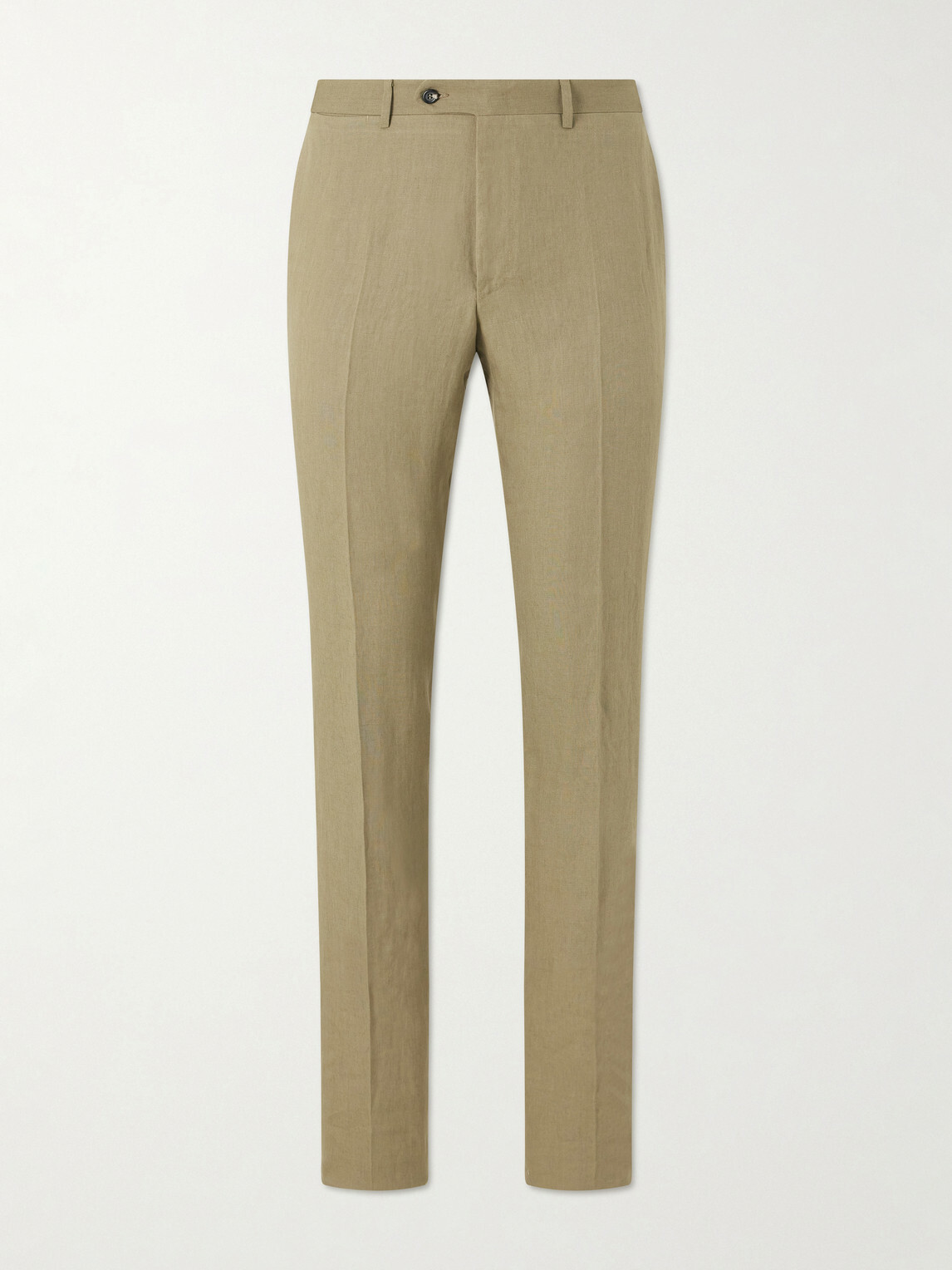 Canali - Straight-Leg Linen Suit Trousers - Neutrals