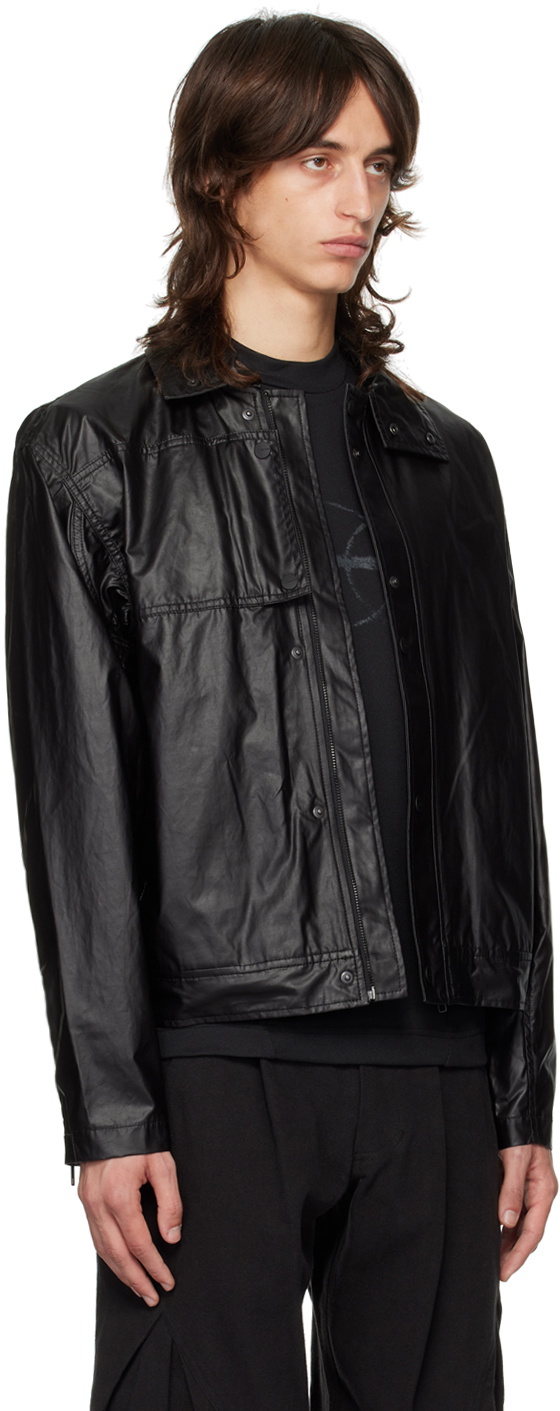 HYEIN SEO Black Waxed Cotton Jacket