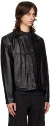 HYEIN SEO Black Waxed Cotton Jacket