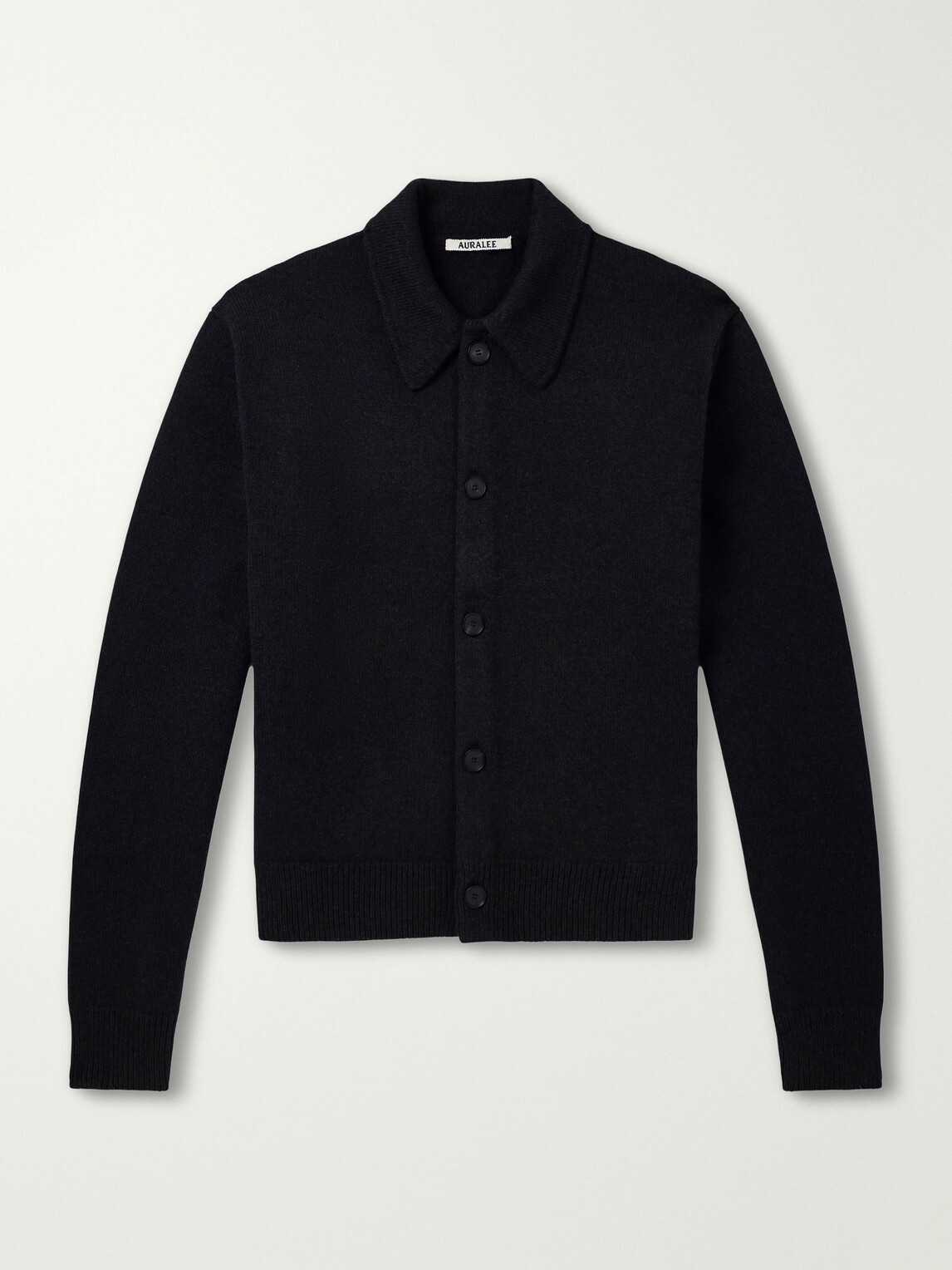 Auralee - Wool Cardigan - Black