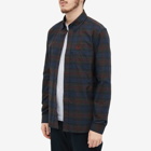 Fred Perry Authentic Men's Tartan Shirt in French Navy
