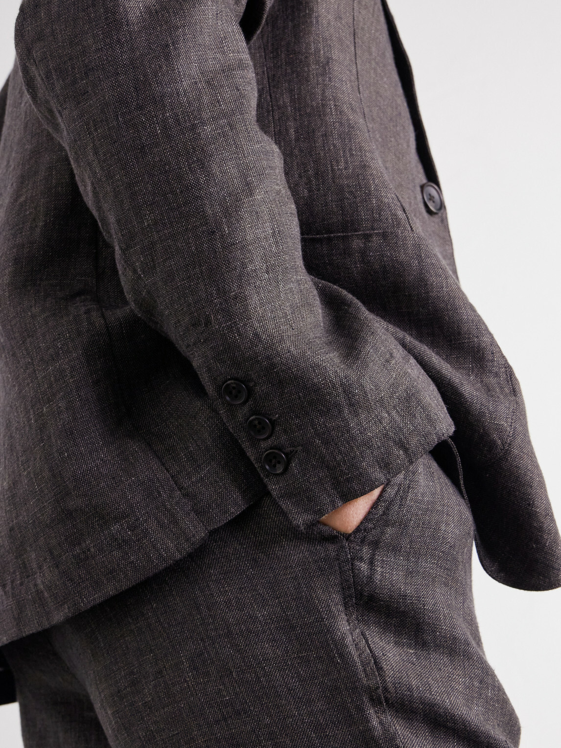 James Perse - Linen Suit Jacket - Brown