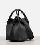 Loro Piana Bale Micro leather bucket bag