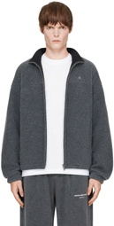 Alexander Wang Gray Reversible Funnel Track Jacket