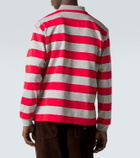 Miu Miu Striped cotton jersey polo shirt