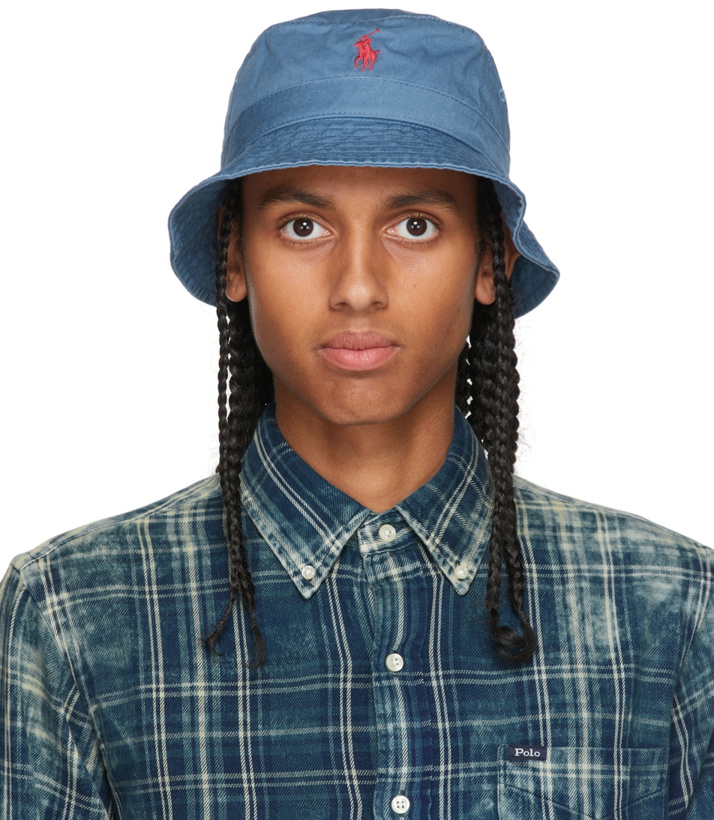 Photo: Polo Ralph Lauren Blue Cotton Bucket Hat