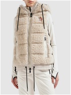 MONCLER GRENOBLE - Tech Teddy Down Vest With Hood