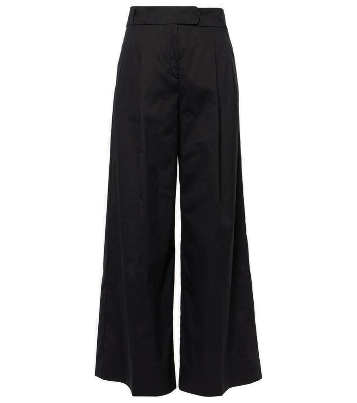 Photo: 'S Max Mara Cassia cotton-blend poplin wide-leg pants