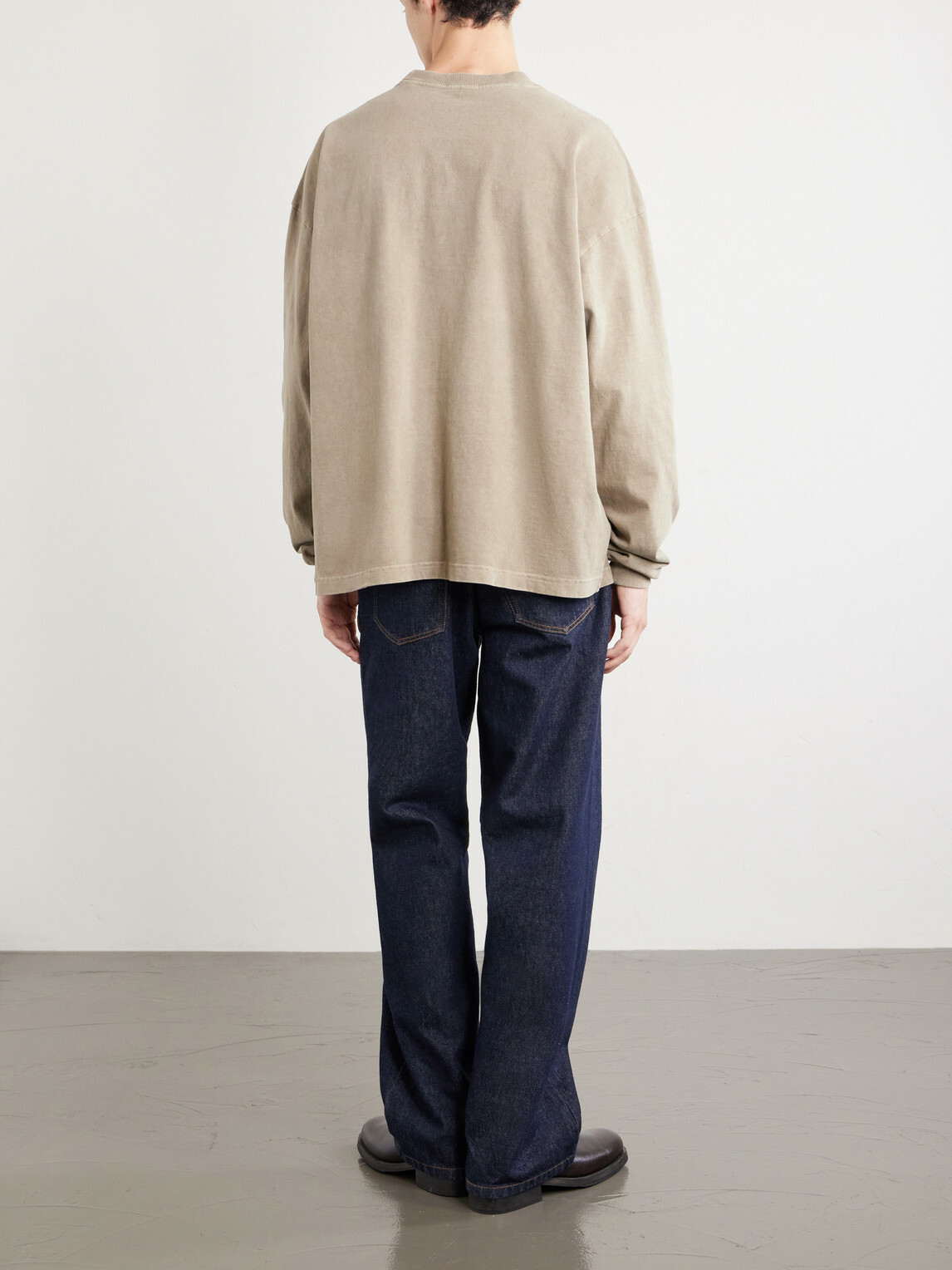 AGOLDE - Lucan Cotton-Jersey T-Shirt - Brown