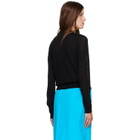 GANNI Black Argyle Cardigan