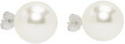 Dries Van Noten White Pearl Earrings
