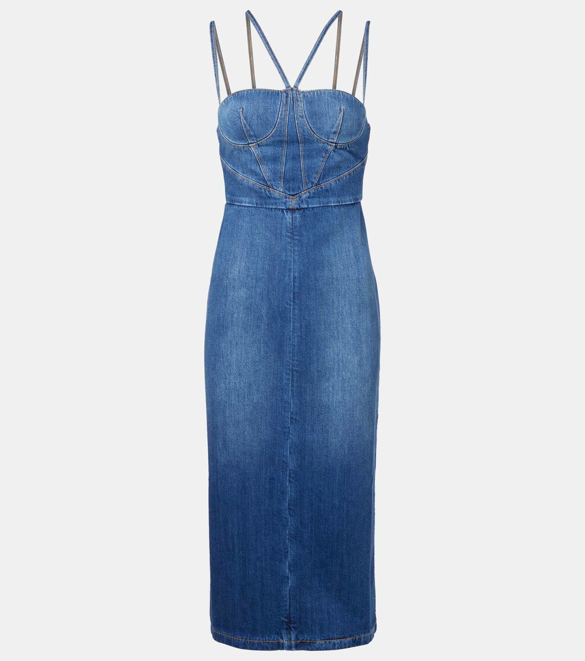 ワンピース Nensi Dojaka Denim dress Nensi Dojaka Denim corset dress Nensi Dojaka