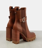 Christian Louboutin CL Chelsea Lug 100 embellished leather ankle boots