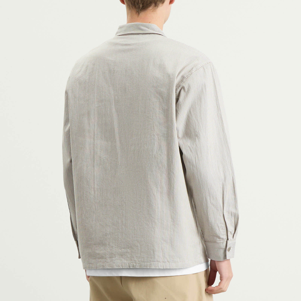 Neighborhood Men's Classic Work Pullover Shirt in Beige