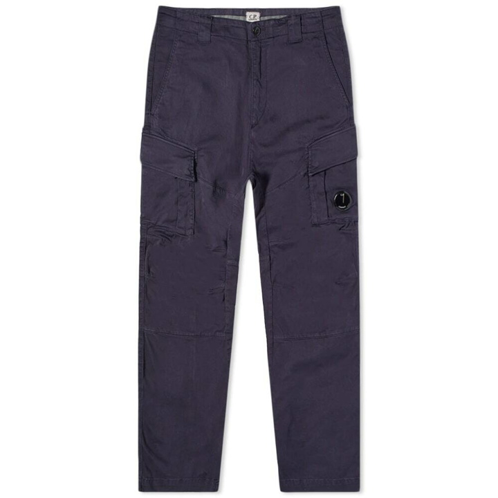 Photo: C.P. Company Men's Lens Pocket Sateen Cargo Pant in Total Eclipse