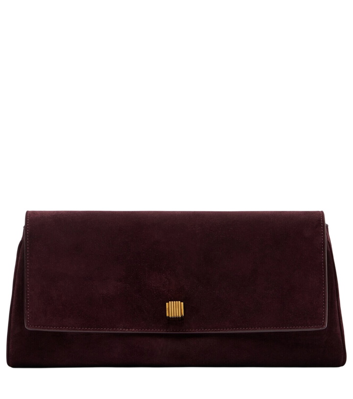 Photo: Khaite Audrey suede clutch